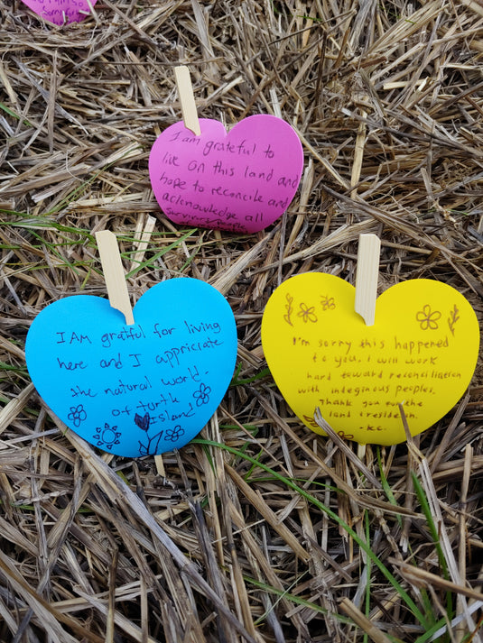At the KSS Heart Garden